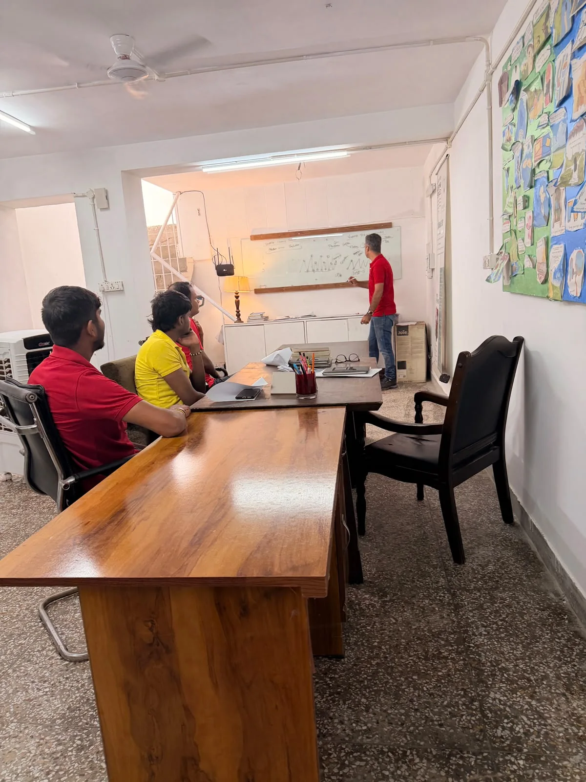 Practical workforce training session at the Safa Soch institute